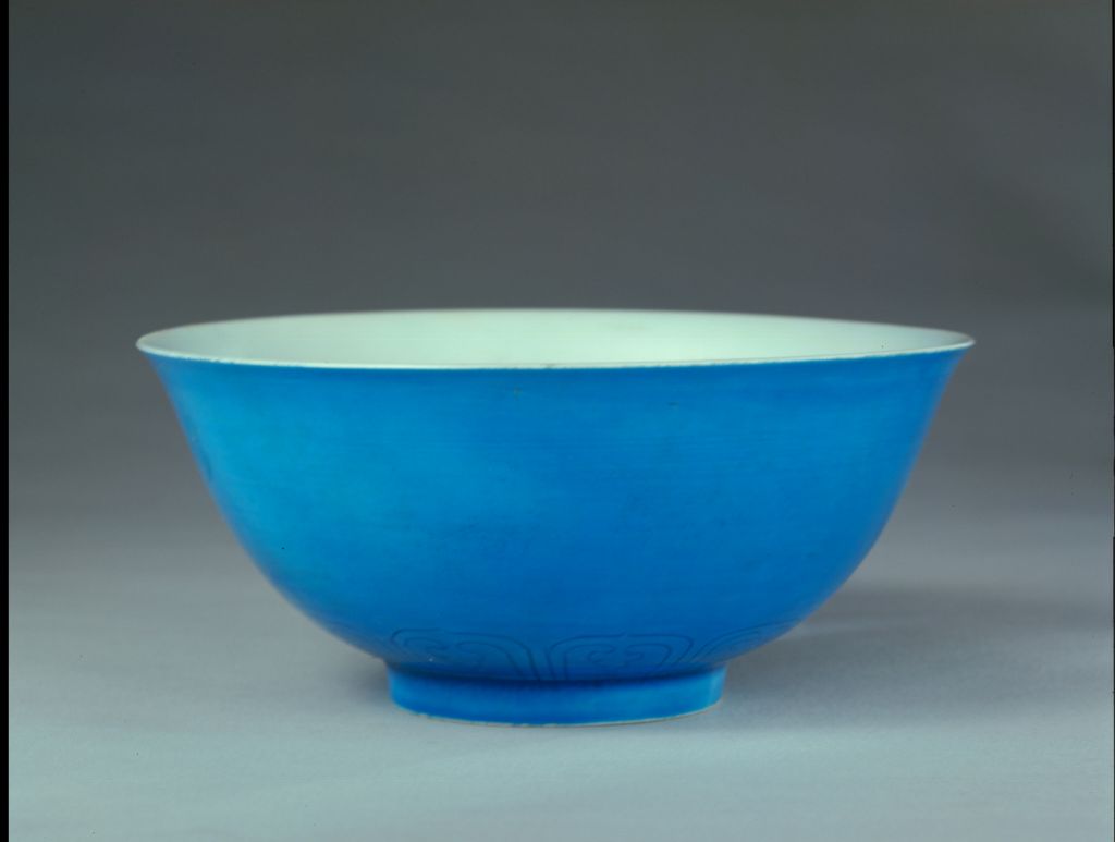 图片[1]-Peacock green glazed bowl-China Archive